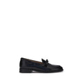 Valentino Garavani Black Calf Leather Bos Taurus Slip-On Loafers