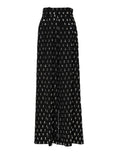 Dolce & Gabbana Black Crystal Embellished Wide Leg Pants