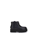 Alexander McQueen Black Calf Leather Bos Taurus Ankle Boots