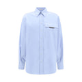 Brunello Cucinelli Light Blue Cotton Dress Shirt