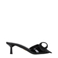 Prada Black Leather Sandals