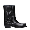 Valentino Garavani Black Leather Ankle Boots