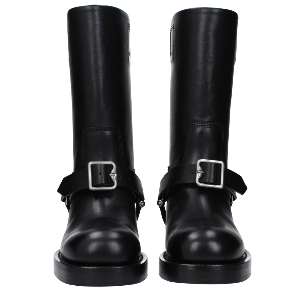 Burberry Black Leather Boots