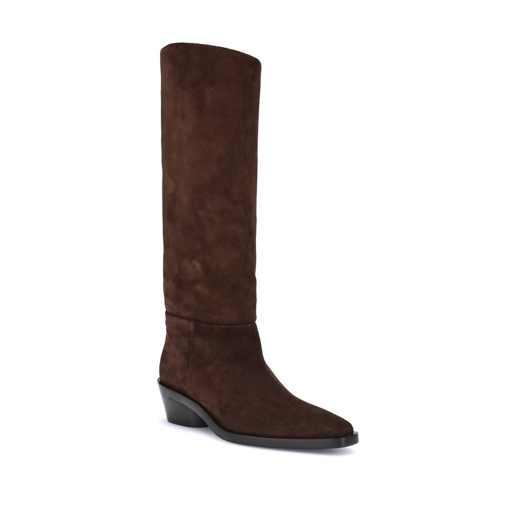 Proenza Schouler Brown Calf Leather Bos Taurus Ankle Boots