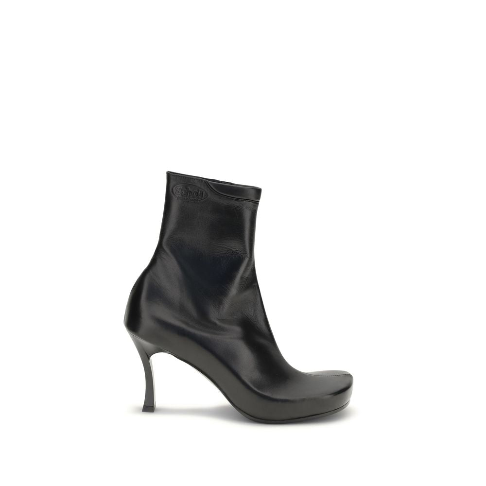 Balenciaga Black Calf Leather Bos Taurus Ankle Boots