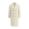 Brunello Cucinelli Cream Cashmere Coat