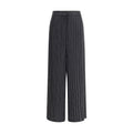 Giorgio Armani Black Silk Casual Pants