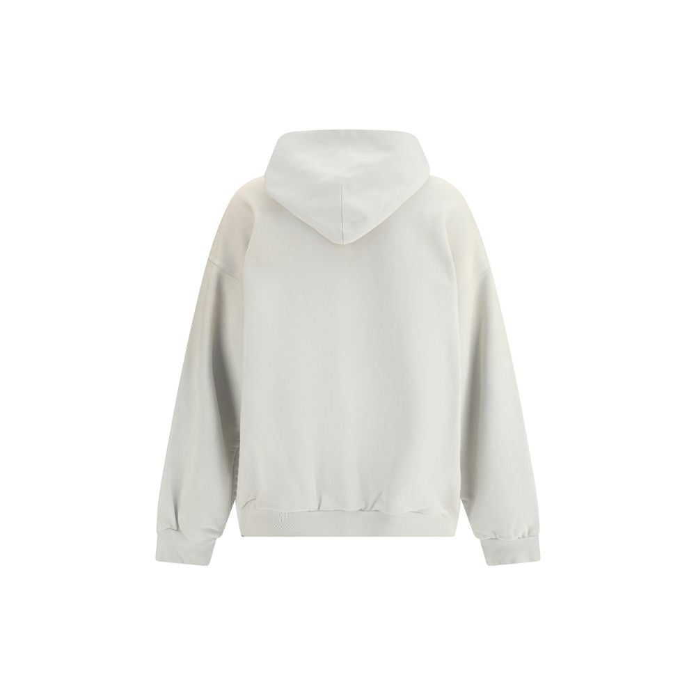 Balenciaga White Cotton Sweatshirt