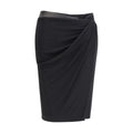 Versace Black Viscose Skirt