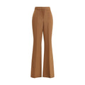 Fendi Brown Wool Flared Pants