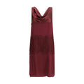 Ferragamo Bordeaux Silk Cocktail Dress