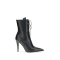 Alexander McQueen Black Calf Leather Bos Taurus Lace-Up Boots