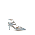 Valentino Garavani Light Blue Fabric High Heel Pumps