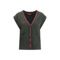 Gucci Bicolor Wool Sleeveles Sweater