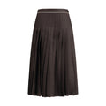 Burberry Brown Silk Midi Skirt