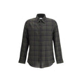 Saint Laurent Bicolor Cotton Pattern Shirt