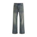 Balenciaga Blue Cotton Relaxed Fit Jeans