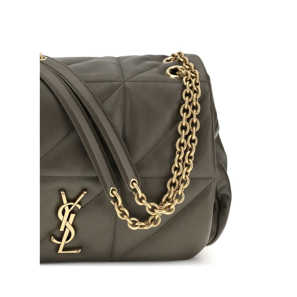 Saint Laurent Bicolor Calf Leather Bos Taurus Shoulder Bag