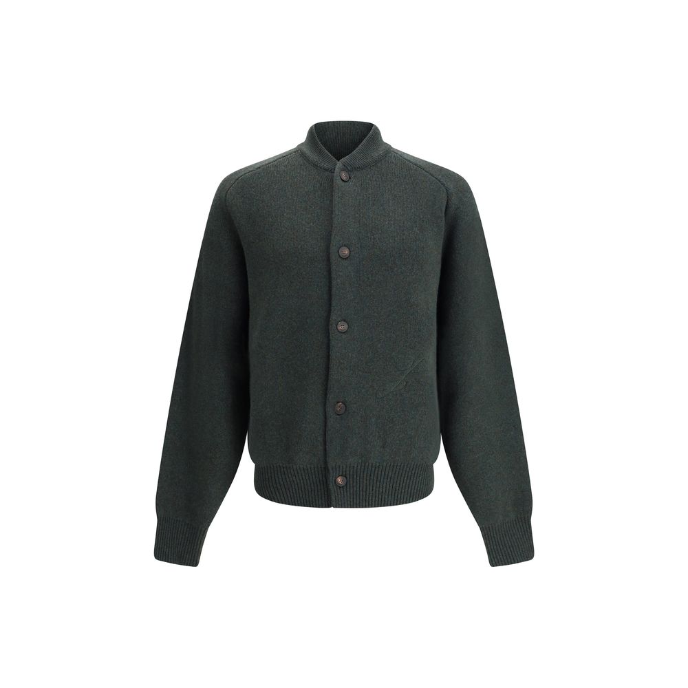 Jacquemus Bicolor Fleece Wool Cardigan