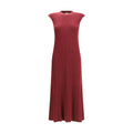 SA SU PHI Bordeaux Cashmere Casual Dress