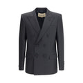 Valentino Black Polyester Coat