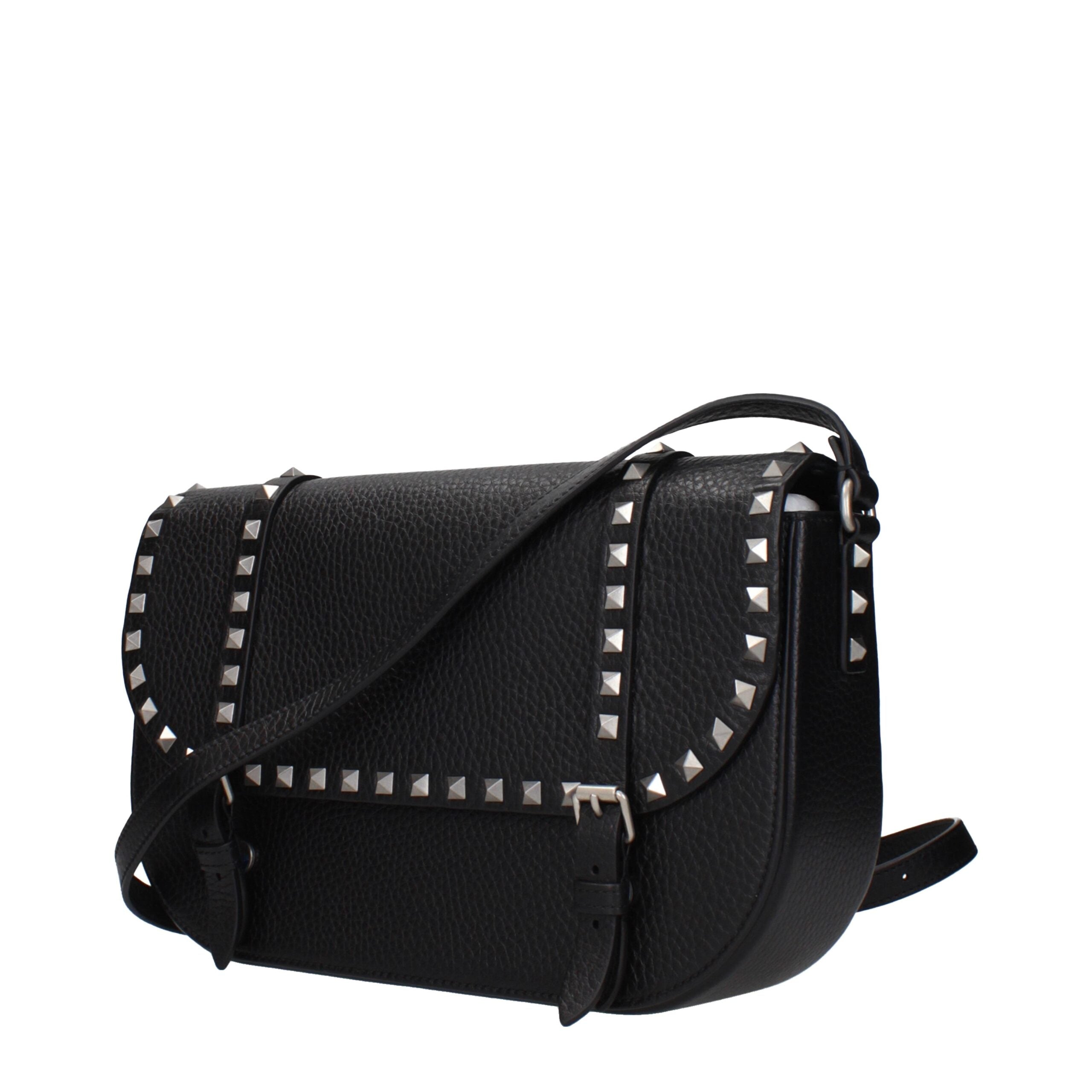 Valentino Garavani Black Leather Crossbody Bag