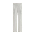 Brunello Cucinelli White Cotton Dress Pants