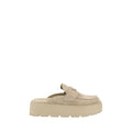 Prada Beige Rubber Platform Loafers