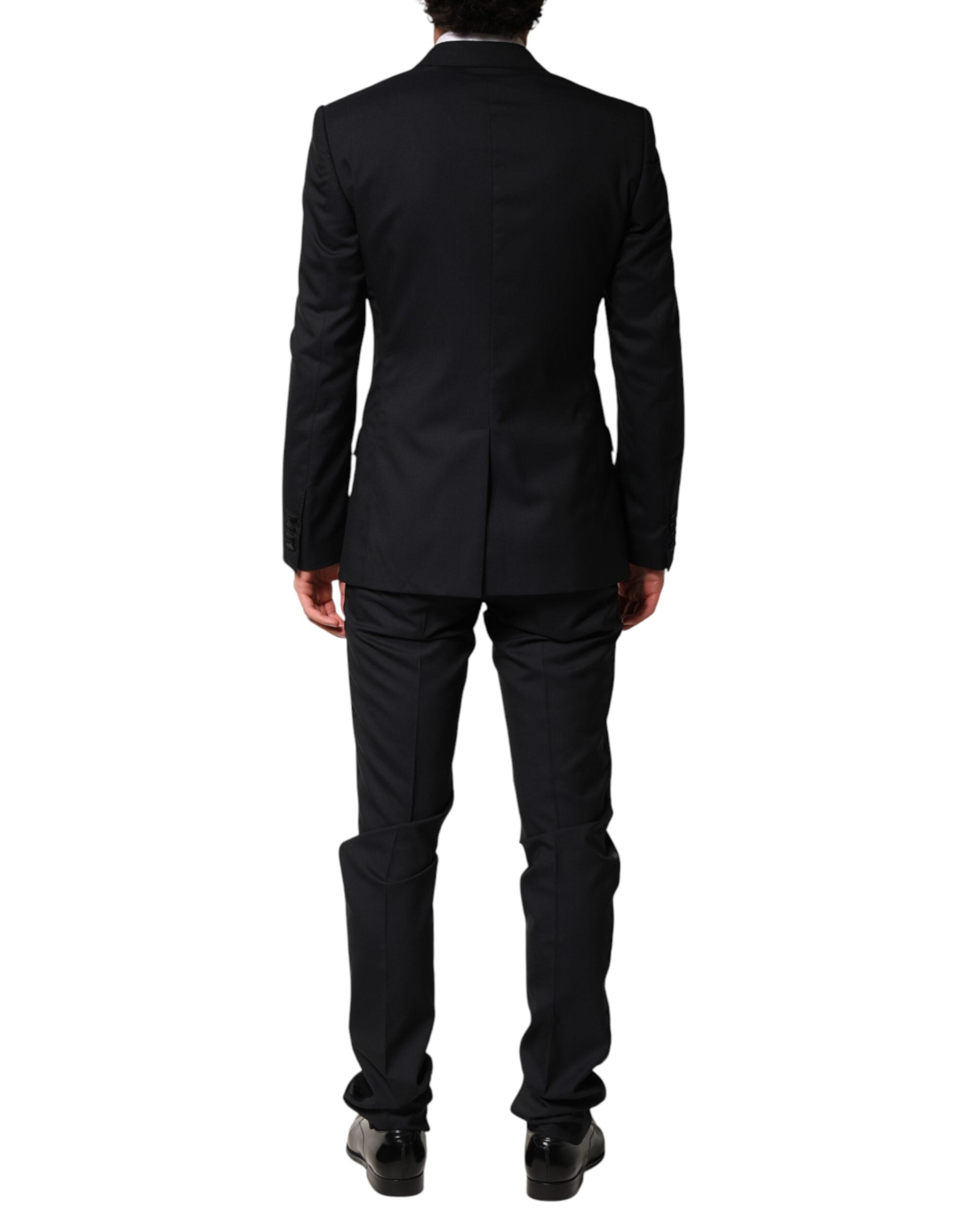 Dolce & Gabbana ブラック スーツ 7/8サイズ　120 130 Dolce & Gabbana Black Wool Single Breasted 3 Piece Men Suit