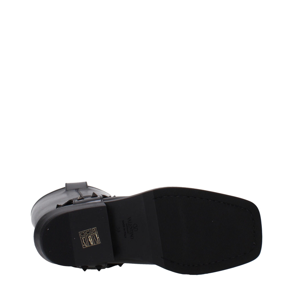 Valentino Garavani Black Leather Boots