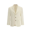 Brunello Cucinelli Cream Wool Blazer