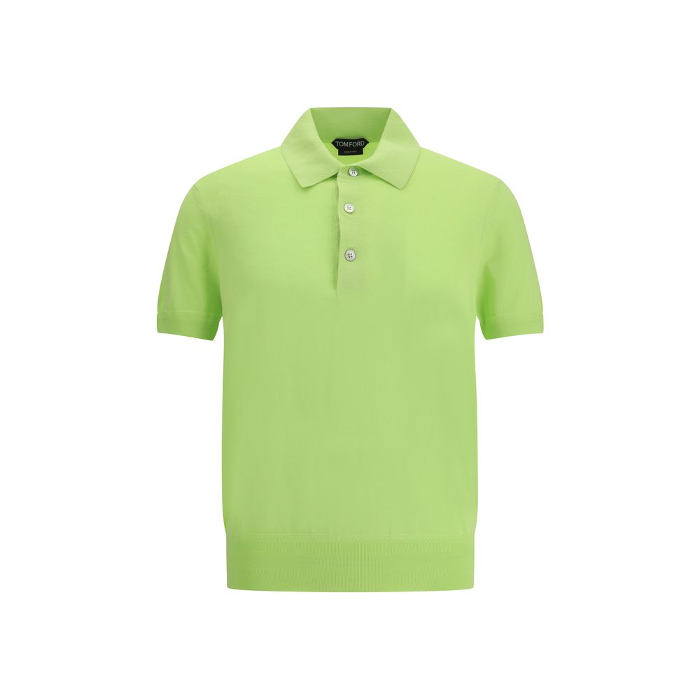 Tom Ford Bicolor Cotton Polo Shirt
