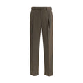 Brioni Bicolor Fleece Wool Casual Pants