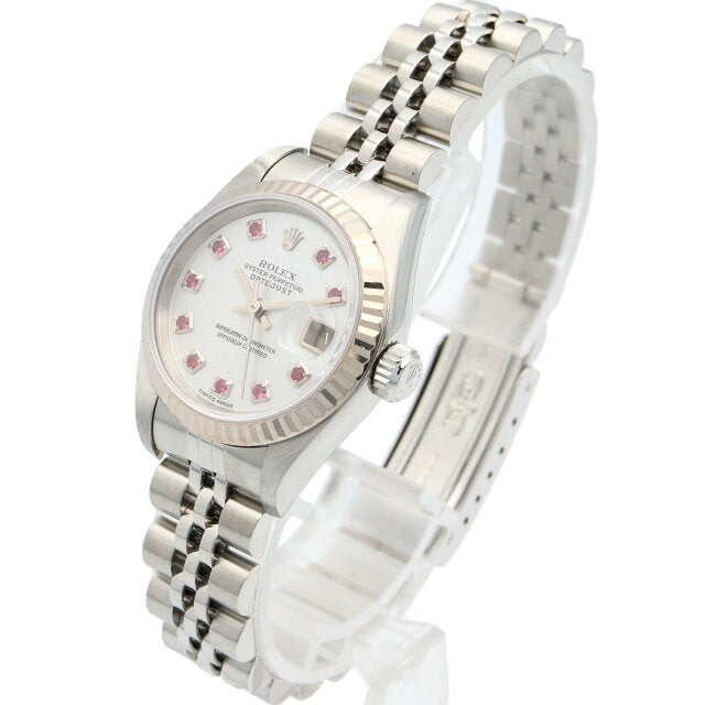 Rolex Datejust 10-Piece Ruby Y-Series Watch, 18K White Gold (White Gold)