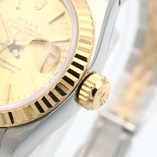 Pre-owned Rolex Datejust E-series watch in 18K yellow gold and stainless steel