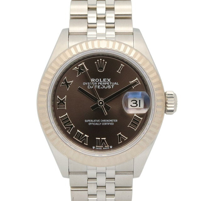 Pre-owned Rolex Datejust 18K white gold and stainless steel