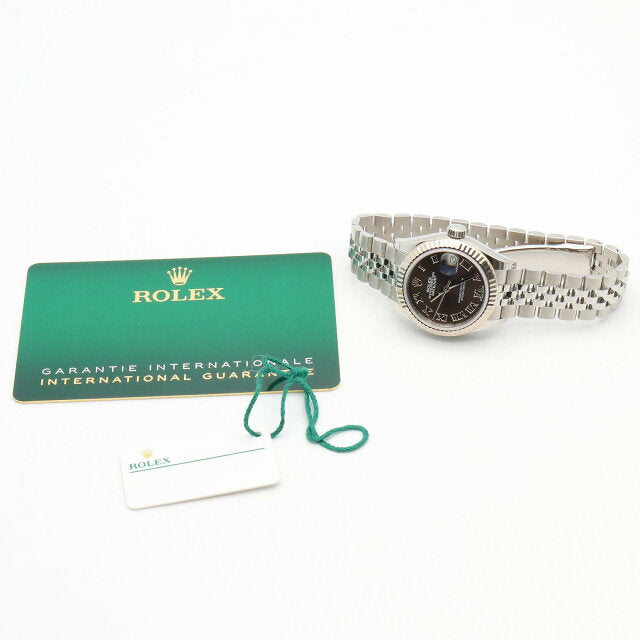 Pre-owned Rolex Datejust 18K white gold and stainless steel