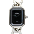 Pre-owned Chanel Premiere L Stainless Steel Women's Watch Black