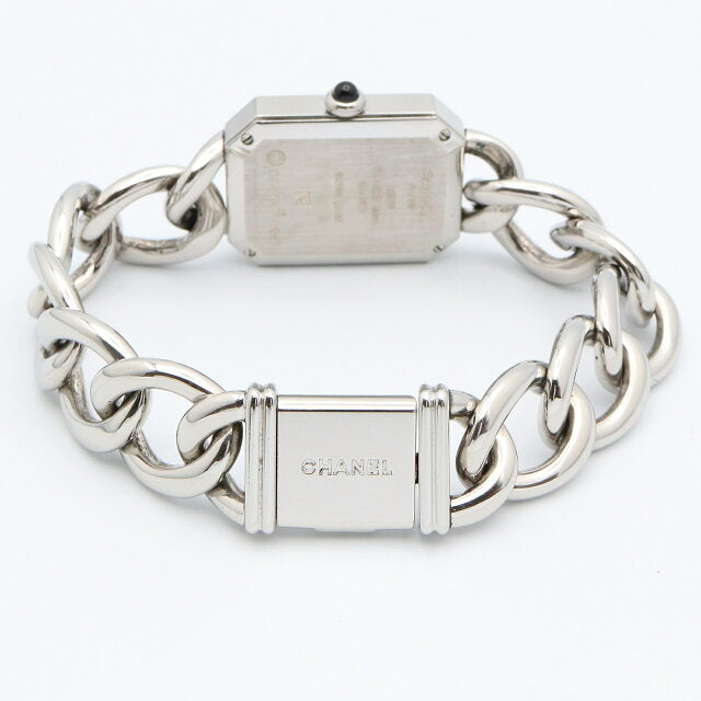 Pre-owned Chanel Premiere L Stainless Steel Women's Watch Black