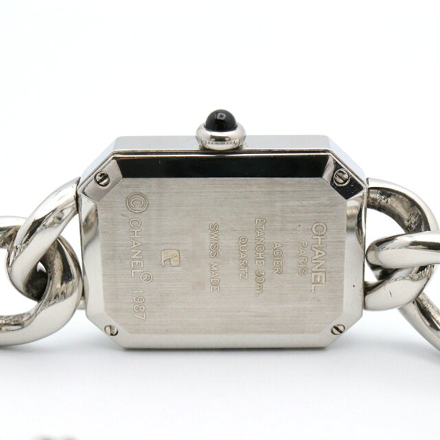 Pre-owned Chanel Premiere L Stainless Steel Women's Watch Black