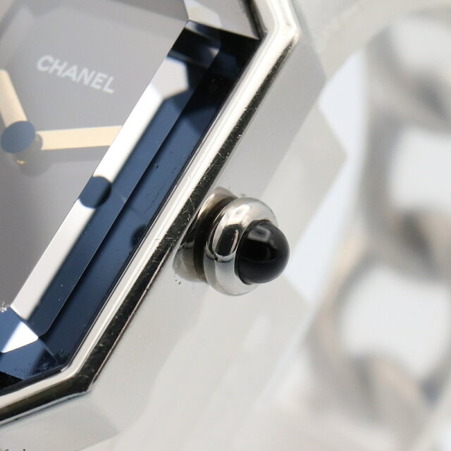 Pre-owned Chanel Premiere L Stainless Steel Women's Watch Black