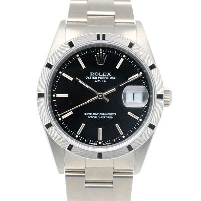 Pre-owned Rolex Date Oyster Perpetual Watch Stainless Steel 15210 Automatic