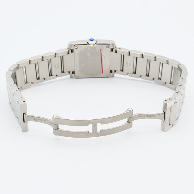 (Pre-owned) Cartier Tank Française SM watch stainless steel women silver