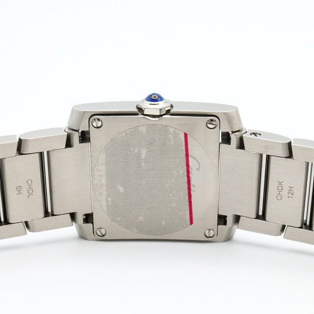 (Pre-owned) Cartier Tank Française SM watch stainless steel women silver
