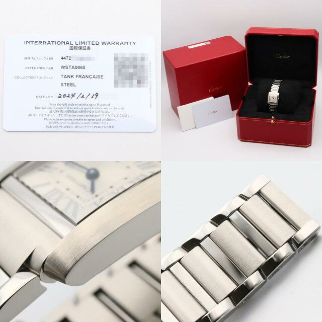 (Pre-owned) Cartier Tank Française SM watch stainless steel women silver