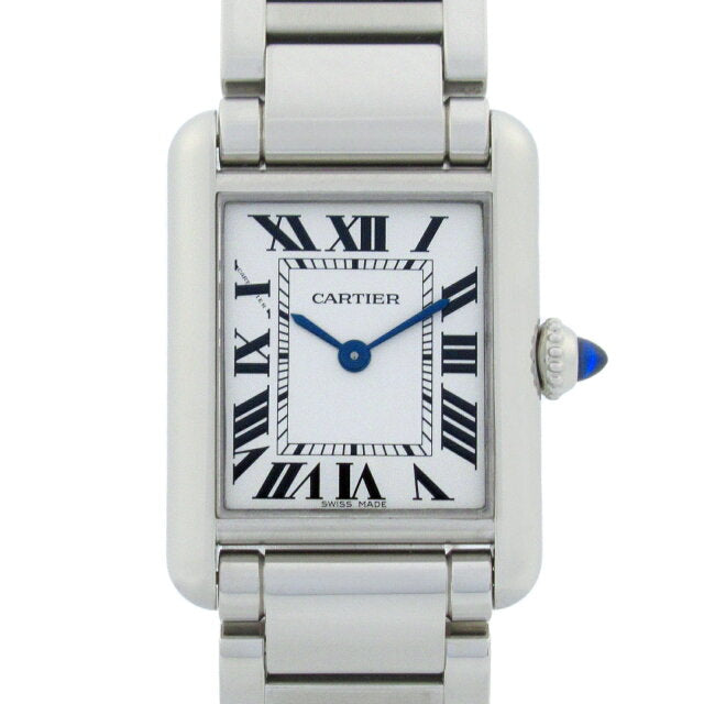 Cartier Tank Must SM watch, stainless steel, women's, silver, WSTA0051 (pre-owned)
