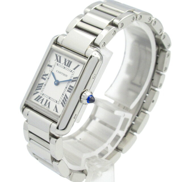 Cartier Tank Must SM watch, stainless steel, women's, silver, WSTA0051 (pre-owned)