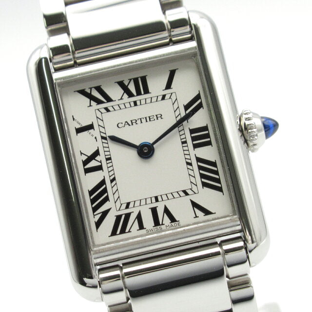 Cartier Tank Must SM watch, stainless steel, women's, silver, WSTA0051 (pre-owned)