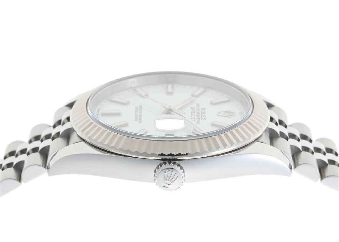 Rolex - Oyster Perpetual Datejust 41 White Gold & Stainless Steel, White Dial, Automatic, Bracelet, Pre-owned