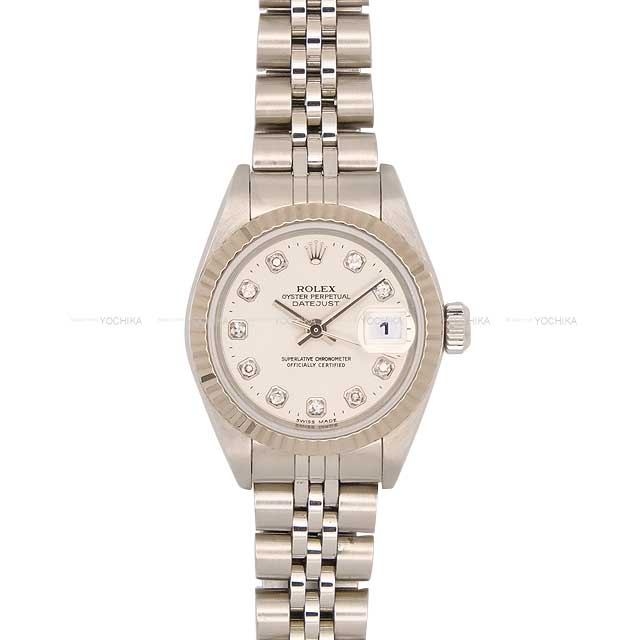 ROLEX Datejust 79174 with 10 diamonds, Silver